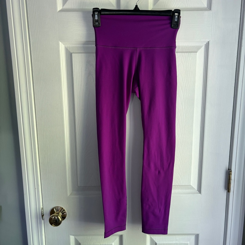 Lululemon Purple Cotton Leggings - Size 2